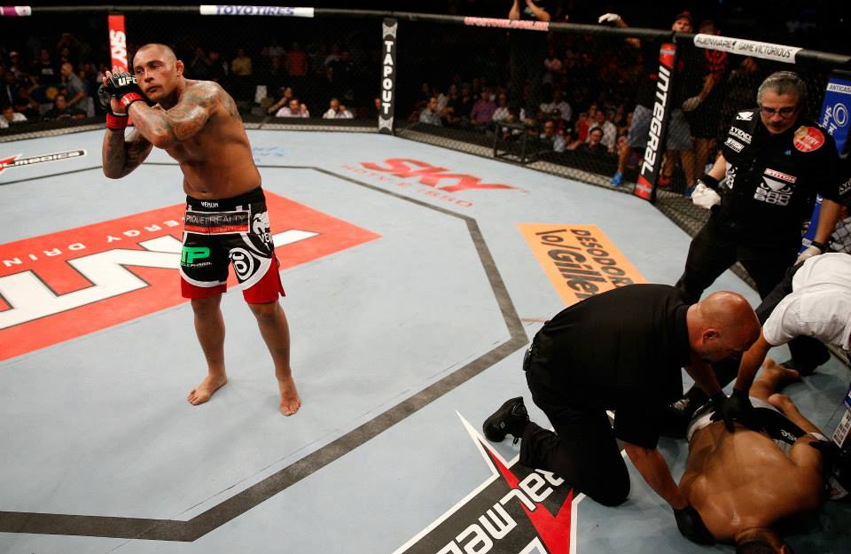 Thiago Silva após vitória no UFC. Foto: Divulgação
