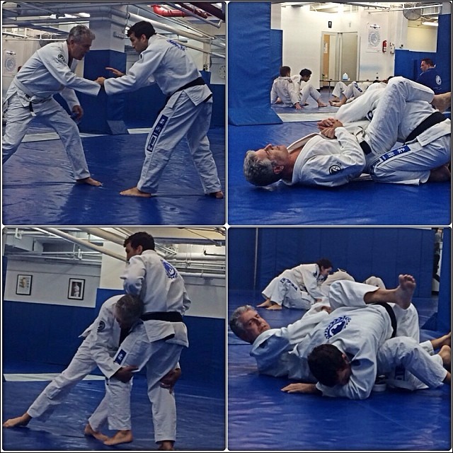 Bourdain works various techniques at GMA Renzo Gracie Academy. Photo: @ottaviabourdain instagram