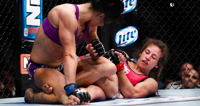 A novidade em 2013 foi uma luta feminina entre as melhores da temporada no UFC. Foto: Divulgação/UFC