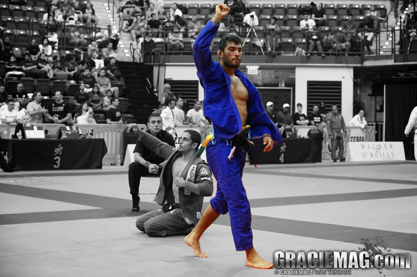 Francisco "Sinistro" Iturralde at the 2013 IBJJF Chicago Summer Open where he earned his first black belt gold. Photo: Ivan Trindade