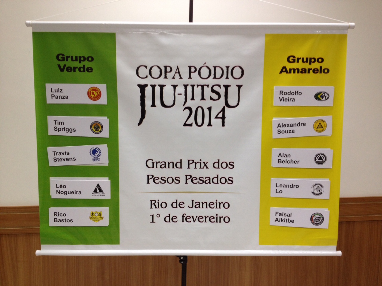 Os grupos do GP dos Pesados da Copa Pódio de Jiu-Jitsu em 2014. Foto: Gustavo Aragão