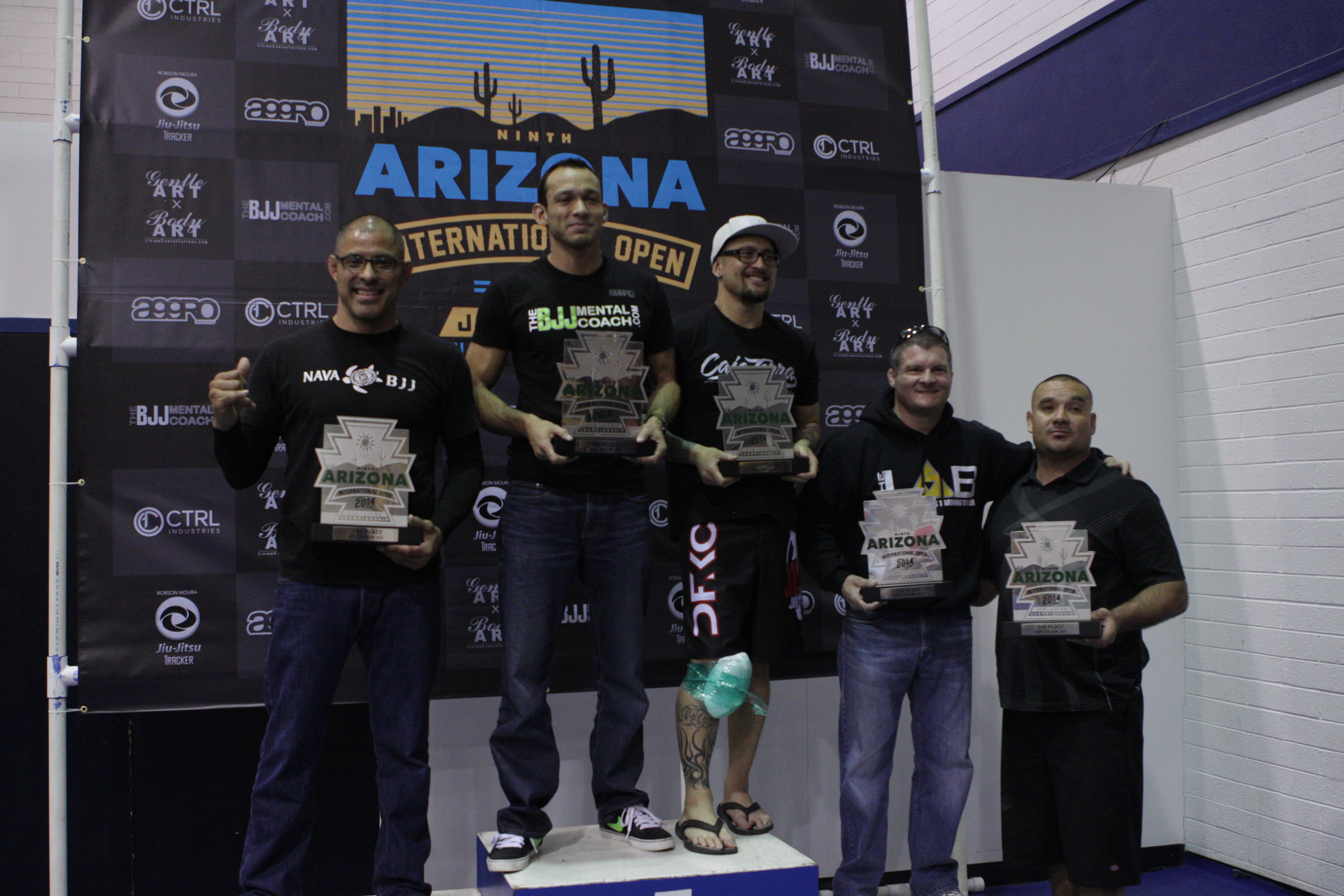 Teams on the podium. Photo: Personal Archive