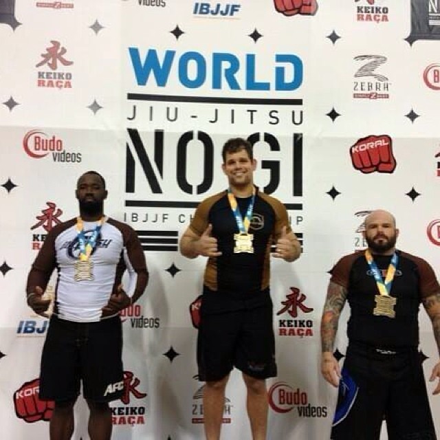 Brown belt no-gi world champion. Photo: Personal Archive