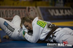 Karen Antunes wins the featherweight division. Photo: Erin Herle