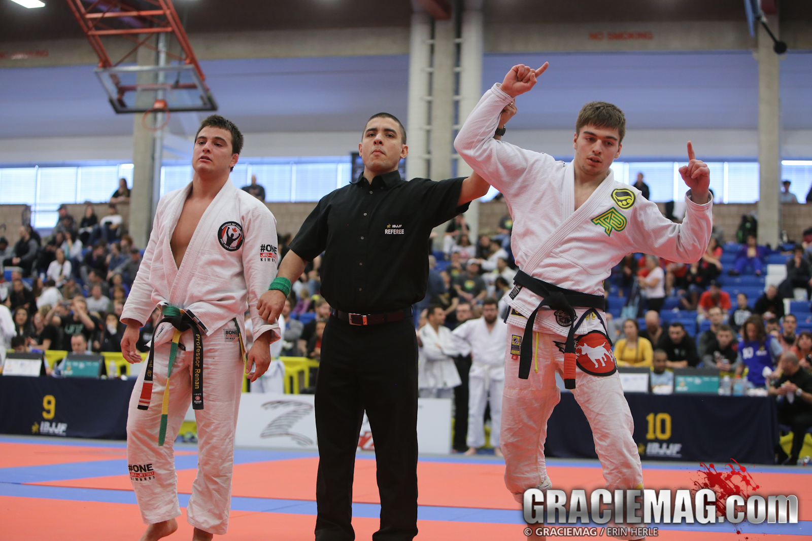 Gianni Grippo wins the black belt open weight division at the 2014 IBJJF Boston Spring Open. Photo: Erin Herle