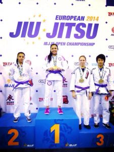 Danielle wins the 2014 European Jiu-Jitsu Championship to start the year off right. Photo: Personal archive