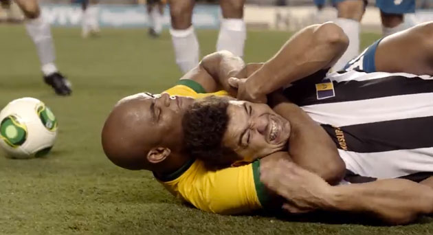 Anderson Silva em comercial da selecao brasileira Foto Divulgacao