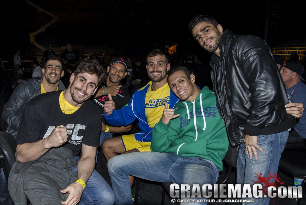 Cara de Sapato, Demente e Marcio Lyoto antes da pesagem do TUF Final. Foto: Carlos Arthur Jr./GRACIEMAG