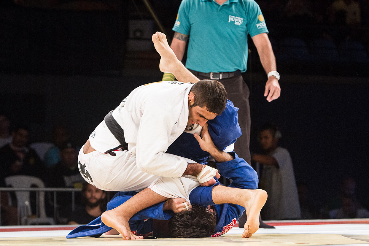 Leandro Lo e Gregor Gracie se enfrentaram duas vezes no GP da Copa Podio Foto Aragao