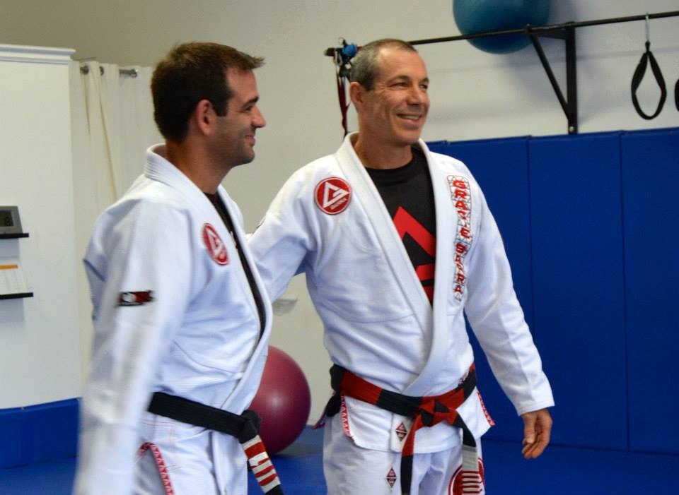 Rodrigo Clark with Master Carlos Gracie Jr