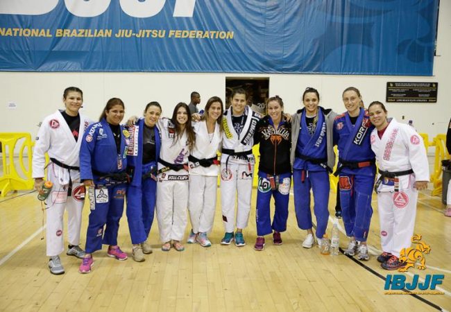Some of the black belt ladies at the 2014 Worlds. Photo: Lance Emery/IBJJF
