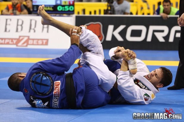 Felipe Preguica attacks Galvao in the Worlds 2014 Photo: GRACIEMAG