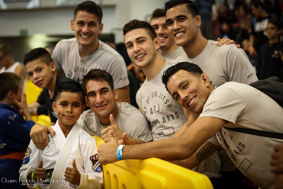 The coaches with Gui and Rafa. Photo: Owen Francis Photography