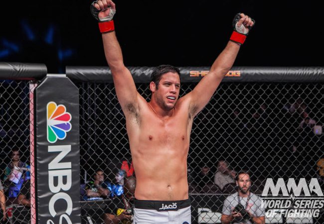 Neiman Gracie durante mais uma vitoria no WSOF nos EUA Foto Divulgacao