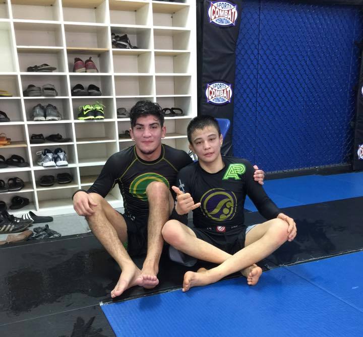 Dillon training with Joao Miyao. Photo: Personal Archive