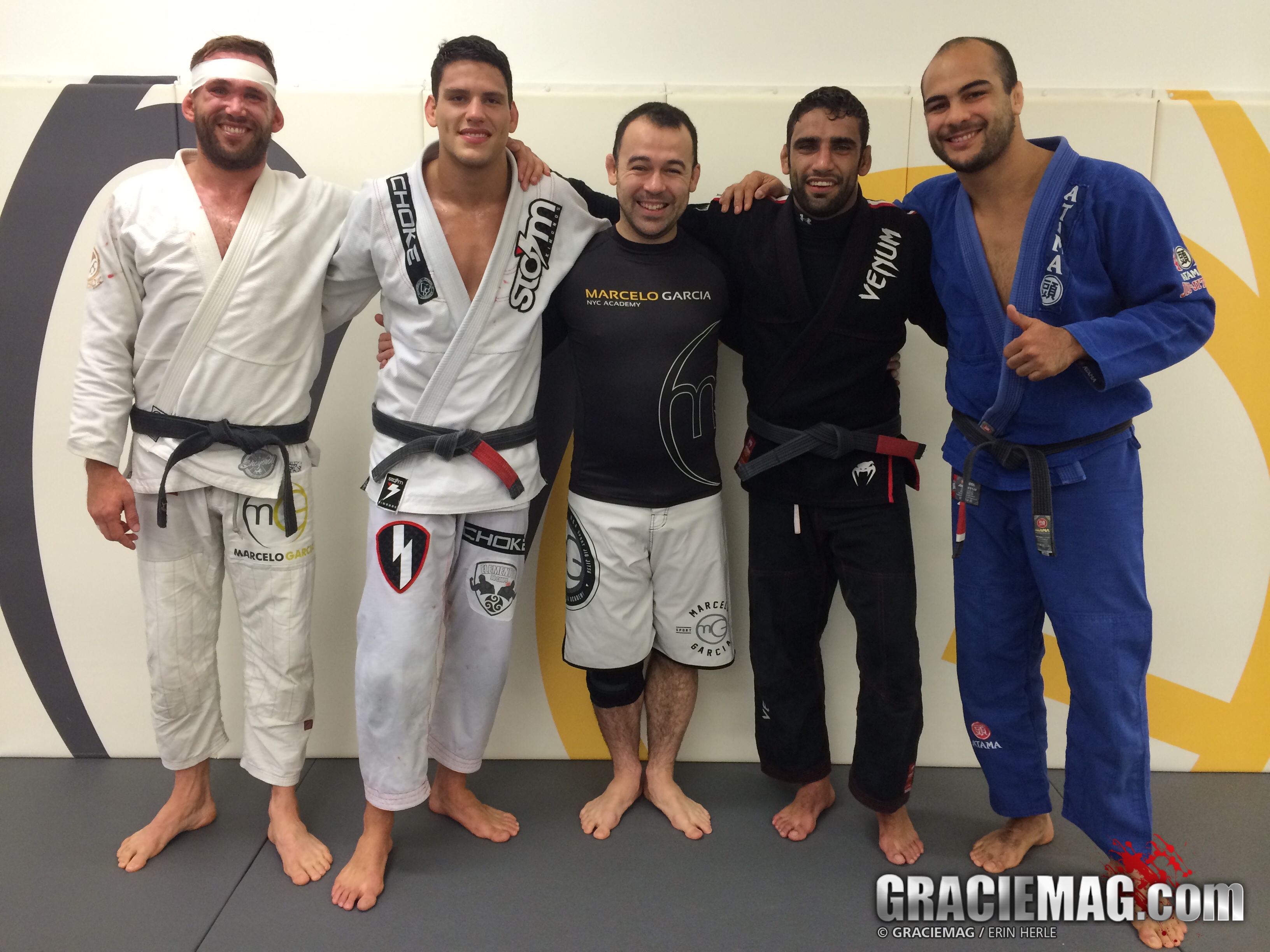 Paul Schreiner, Felipe Pena, Marcelo Garcia, Leandro Lo, Bernardo Faria. Photo: Erin Herle