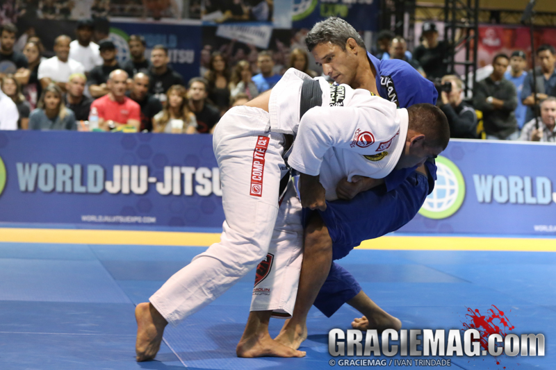 Vitor Shaolin takes Nono Schembri down at the 2014 World Jiu-Jitsu Expo