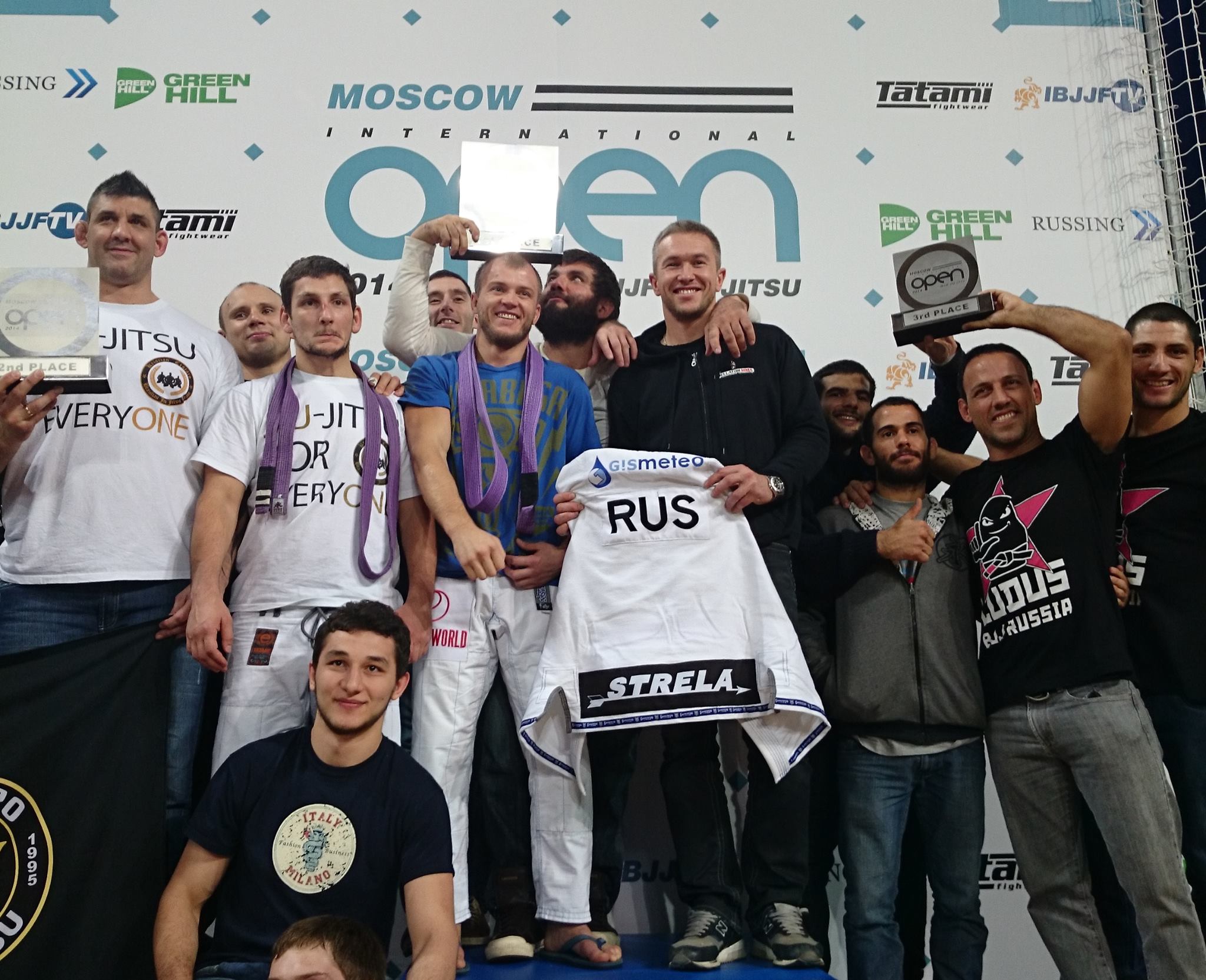 The teams after day two of the Moscow Open