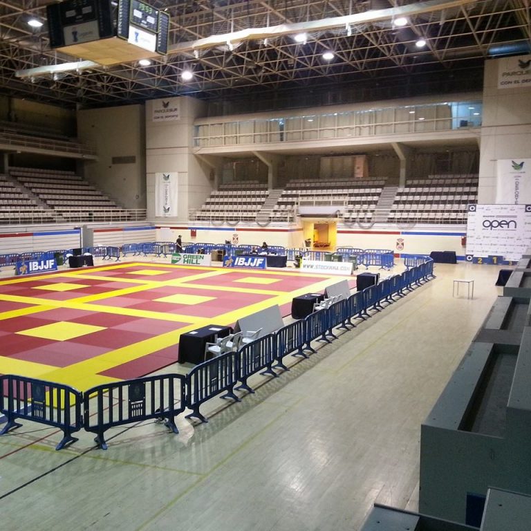 The setup at the 2014 IBJJF Madrid Open. Photo: IBJJF