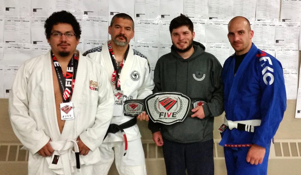 Benjamin Salas and team with the belt. Photo: Personal archive