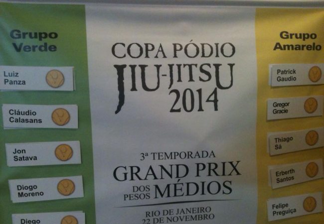 Copa Pódio de Jiu-Jitsu: sorteio define grupos do GP dos Médios, no Rio