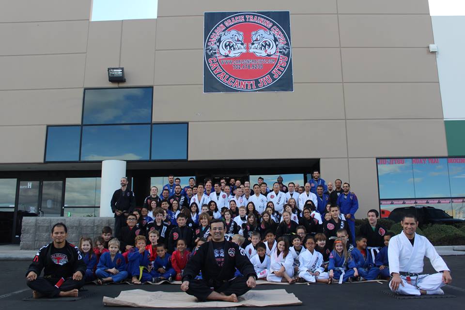 The Cavalcanti BJJ team at the belt ceremony. Photo: Personal archive