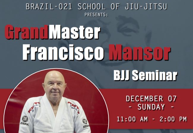 Join Grand Master Francisco Mansor at Brazil-021 in Chicago on Dec. 7
