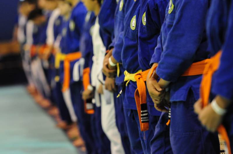 Cerimonia de graduacao na escola de Jiu Jitsu Leao Teixeira em 2014 Foto Divulgacao