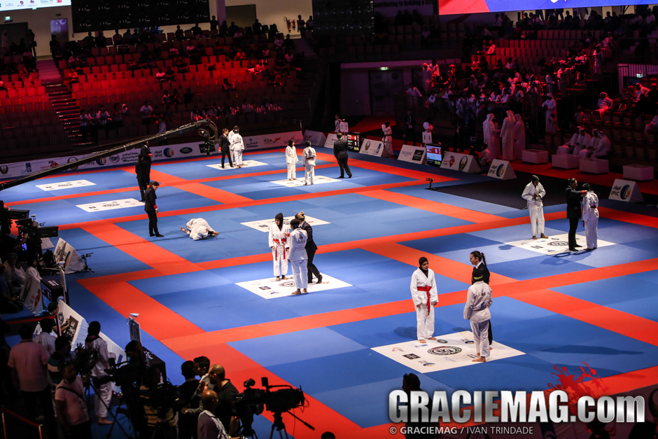 The mat set up for the 2015 WPJJC