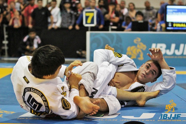 Mikey Musumeci vs. João Miyao at the 2015 American Nationals. Photo Samantha Deeder