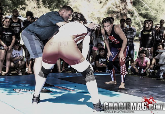 Josh Barnett introduces a catch wrestling match