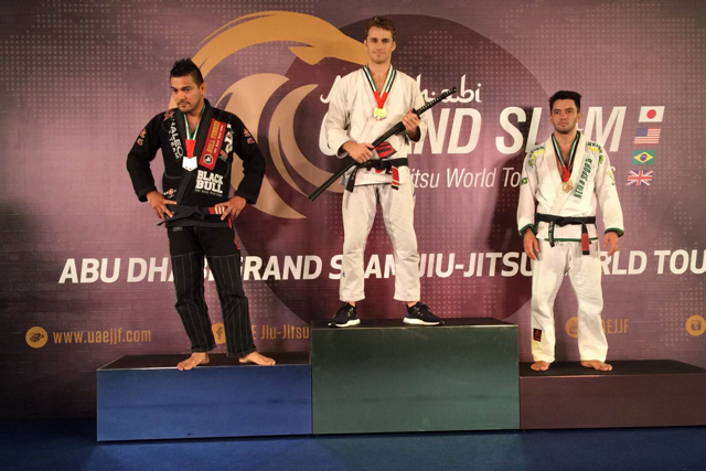 Clark Gracie and the 85kg division podium