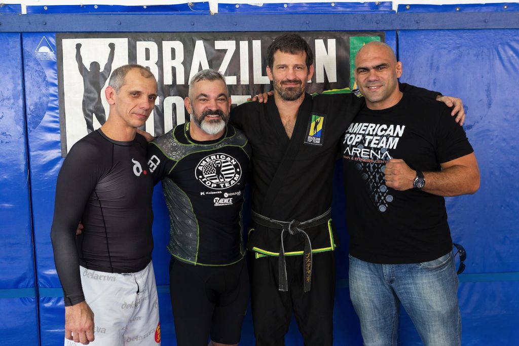 Time de treinadores de Libório para o ADCC 2015: Ricardo de la Riva, Murilo Bustamante e Antoine Jaoude. Foto por Clever Barbosa.