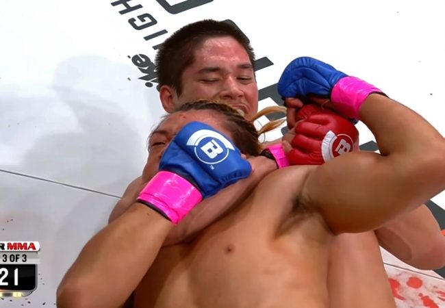 Vídeo: Goiti Yamauchi usa o Jiu-JItsu e finaliza mais uma no Bellator