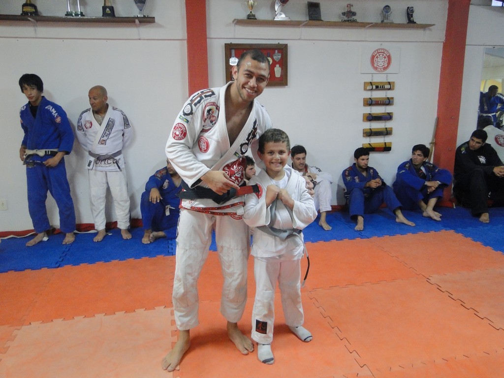 Matheus Zimmermann e o sobrinho Pietro