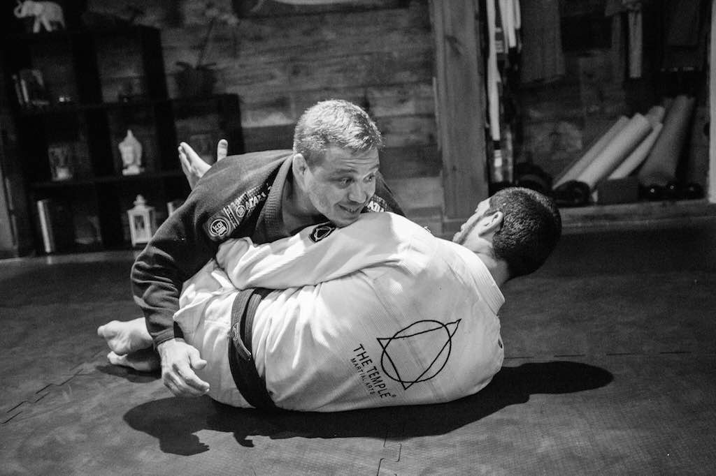 Vinicius Cruz ensina em seminario de Jiu Jitsu na academia The Temple Foto Marcelle Rosenthal