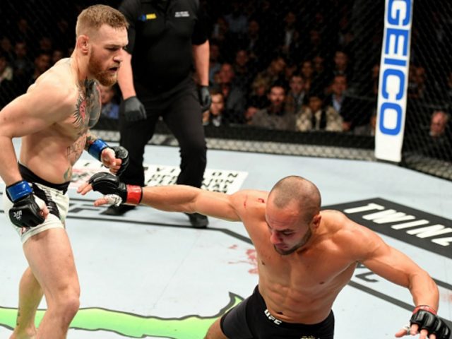 Conor McGregor def. Eddie Alvarez via TKO. UFC