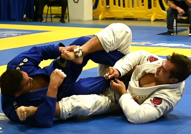 See Luiz Panza’s tight foot lock at the L.A. BJJ Pro