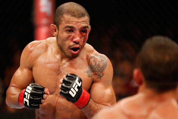 José Aldo's belt will be on the line vs. Holloway. Josh Hedges/Zuffa LLC via Getty Images.