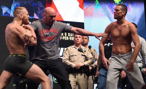 Ira na pesagem de Conor McGregor e Nate Diaz Foto Josh Hedges UFC