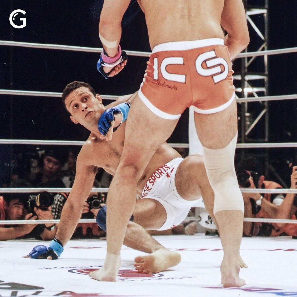 Renzo Gracie e Sakuraba no Pride 10 em 2000 Foto Luca Atalla