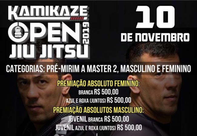 Lute por prêmios em dinheiro no Kamikaze Open 2019; inscrições abertas