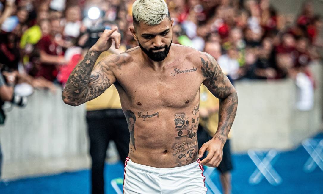 Gabigol em foto de divulgacao do Flamengo