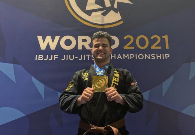 GFTeam breakout Jonny “Big Boy” wins two world titles and new belt from his daddy