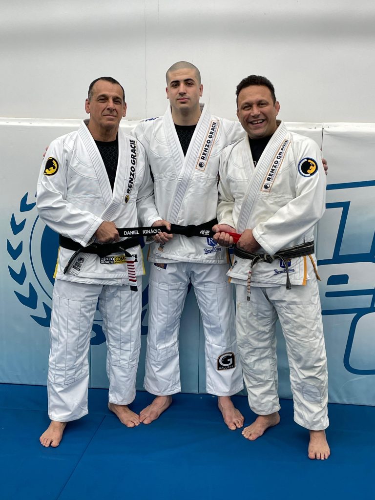 Sérgio Ignacio, Daniel Merola and master Renzo Gracie in NY