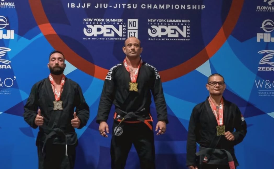 Rodrigo Fujita celebrates another gold medal in his competitive Jiu-Jitsu career. Photo: Personal Archive.